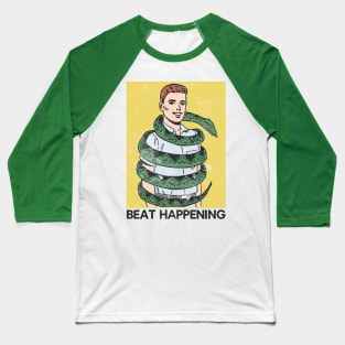 Beat Happening •• Original Fan Tribute Design Baseball T-Shirt